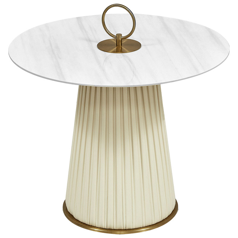 Приставной стол Orlaith White Gold Side Table