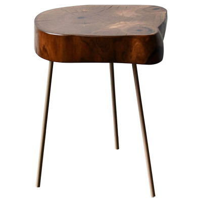 Приставной стол Povey Industrial Metal Rust Side Table
