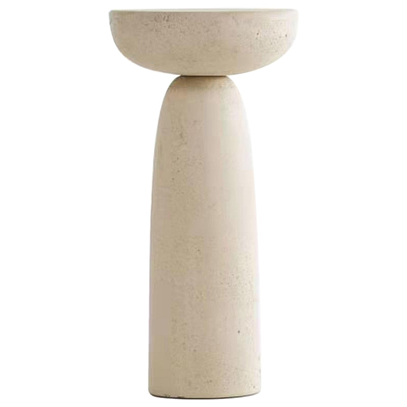 Приставной стол Tori Travertine Side Table