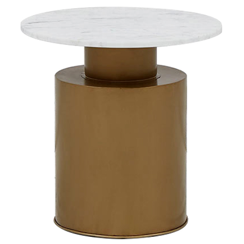 Приставной стол с мраморной столешницей Ela Marble Side Table