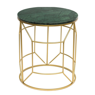 Приставной столик Decorative Table зелёный мрамор