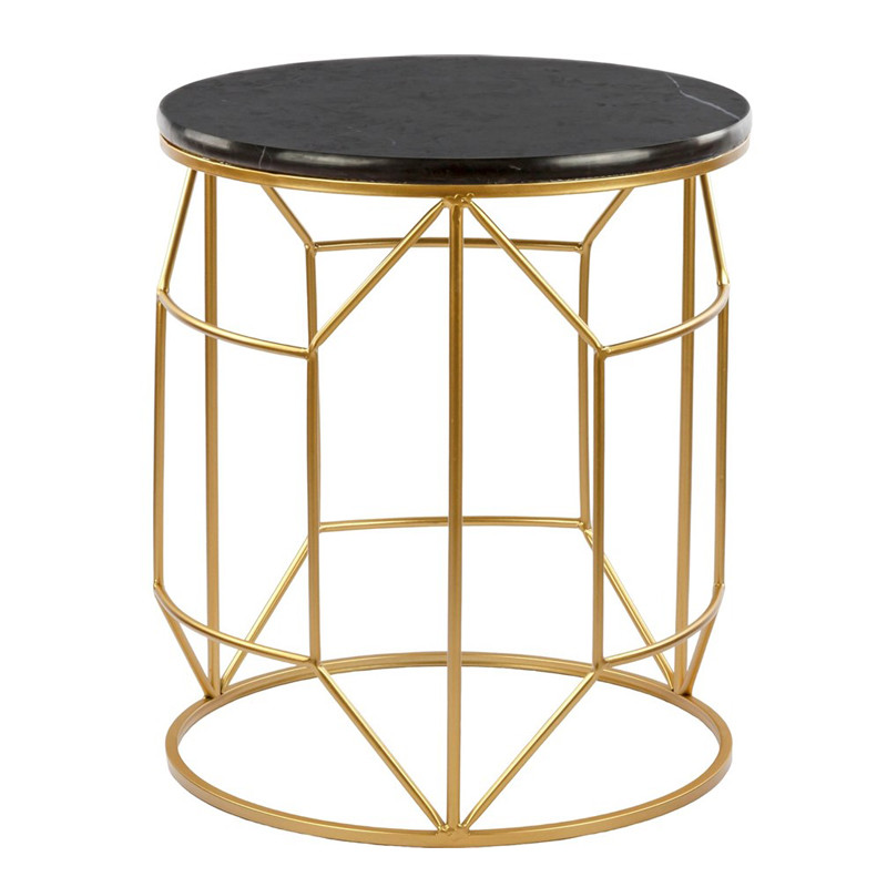 Приставной столик Decorative Table чёрный мрамор