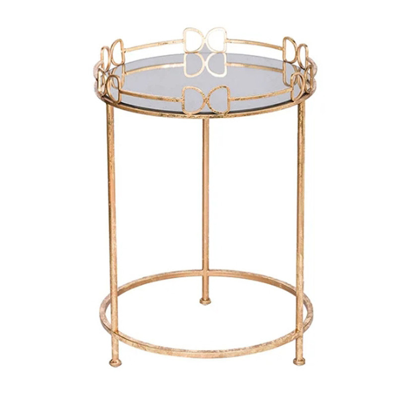 Приставной столик Round Table gold