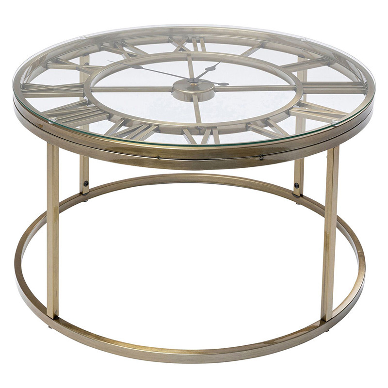 Приставной столик со столешницей Римские часы Roman Clock