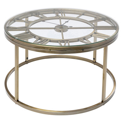 Приставной столик со столешницей Римские часы Roman Clock