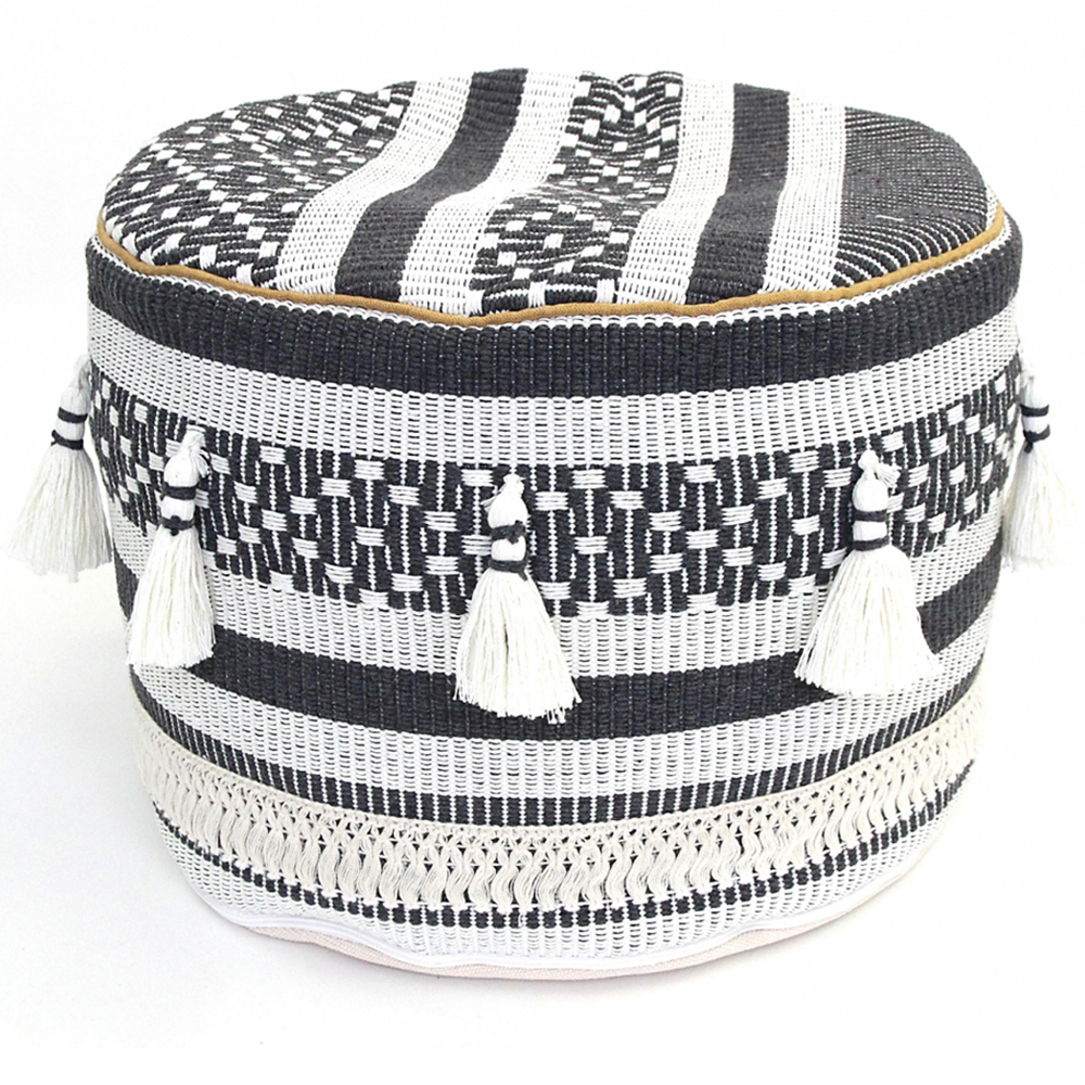 Пуф Black and White Ornament