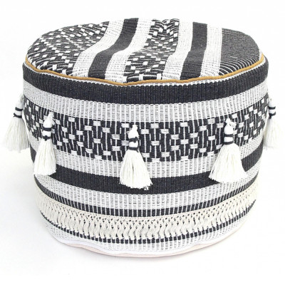 Пуф Black and White Ornament