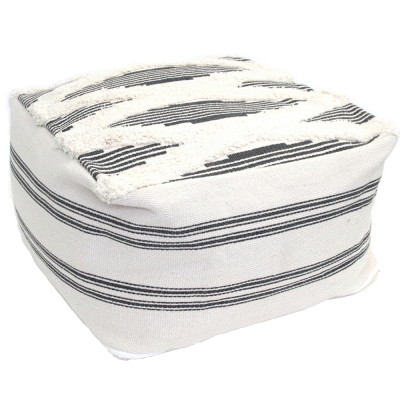 Пуф Black and White Stripe