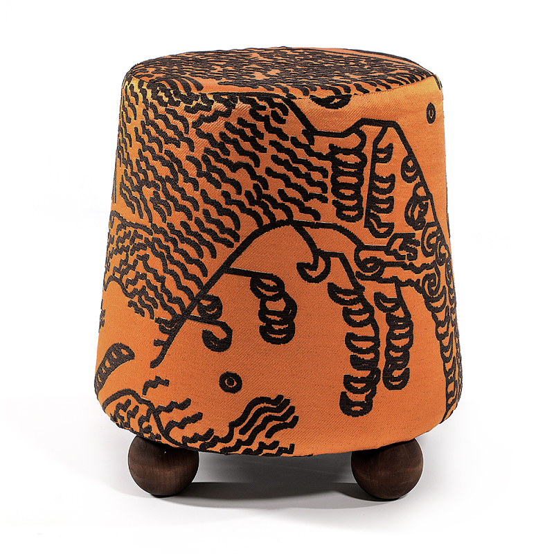 Пуф Wakonda Terracotta Tiger Mountain с Круглыми ножками