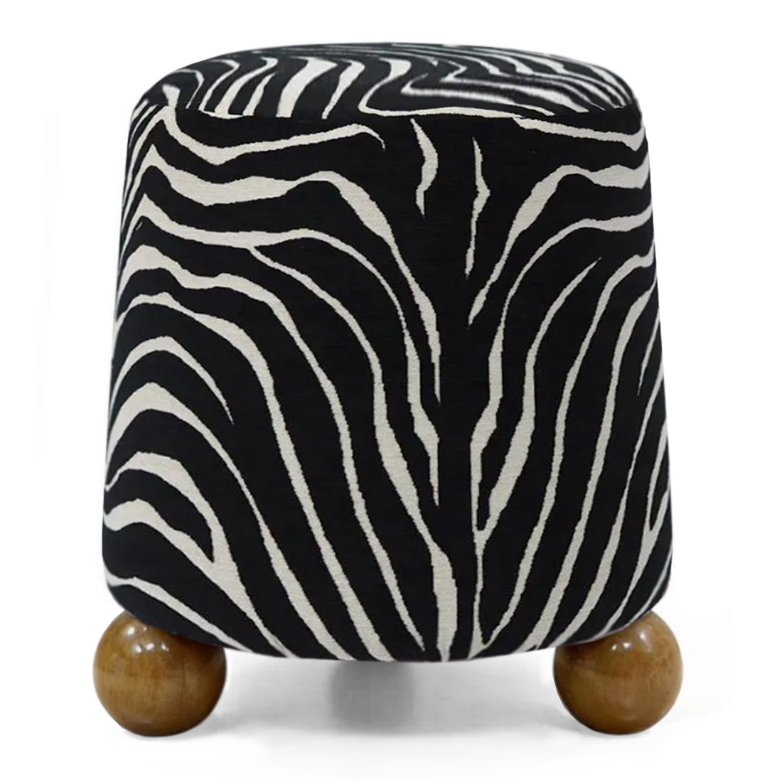 Пуф Wakonda обивка ZEBRA с Круглыми ножками