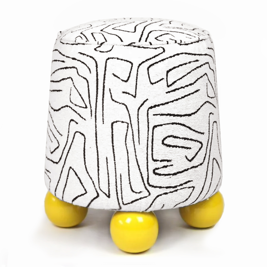 Пуф Wakonda с Желтыми круглыми ножками