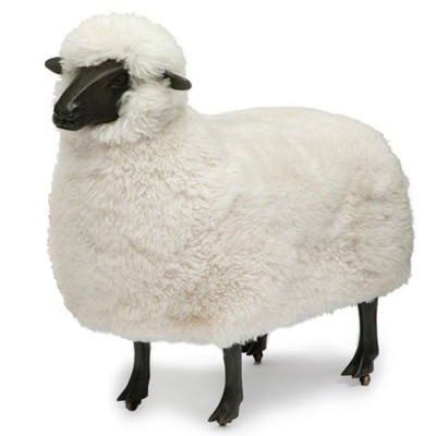 Пуф Овечка Sheep Bench White Moutons de laine