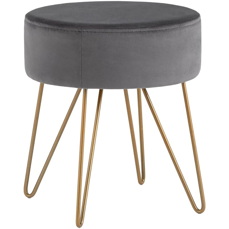 Пуф серый велюр Elegant Juliet