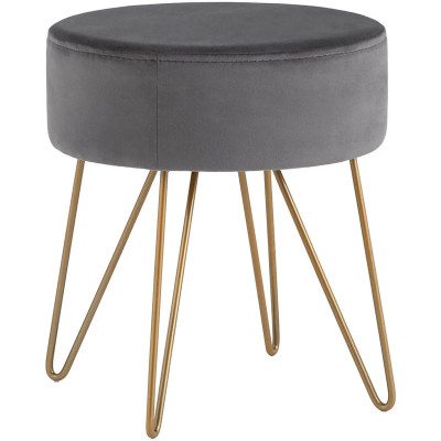 Пуф серый велюр Elegant Juliet