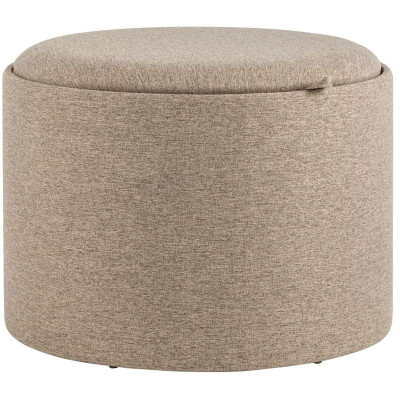 Пуф-столик с ящиком рогожка бежевый Bianca