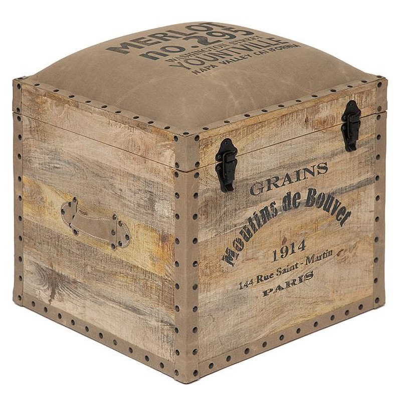 Пуф-сундук Vintage Pouf Chest mango tree