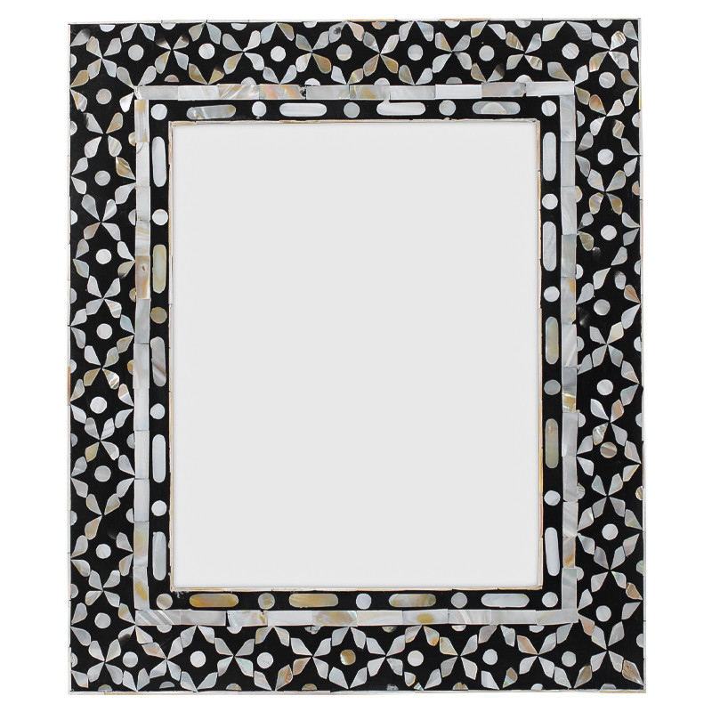 Рама для фото Bone Inlay Pearl Black L