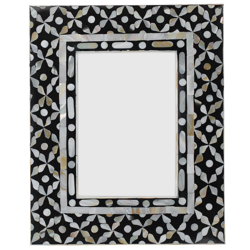 Рама для фото Bone Inlay Pearl Black M