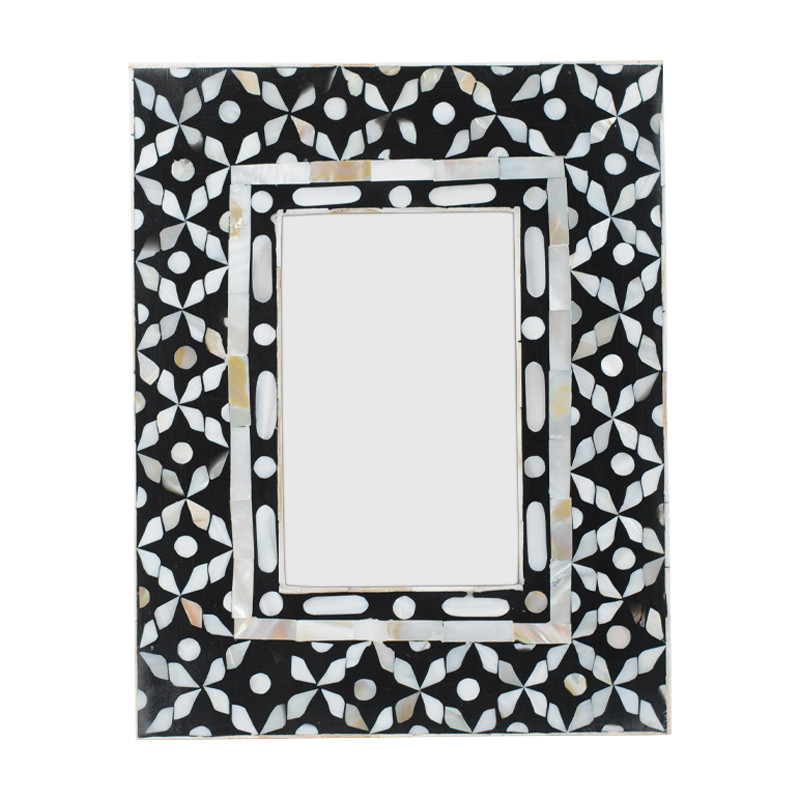 Рама для фото Bone Inlay Pearl Black S