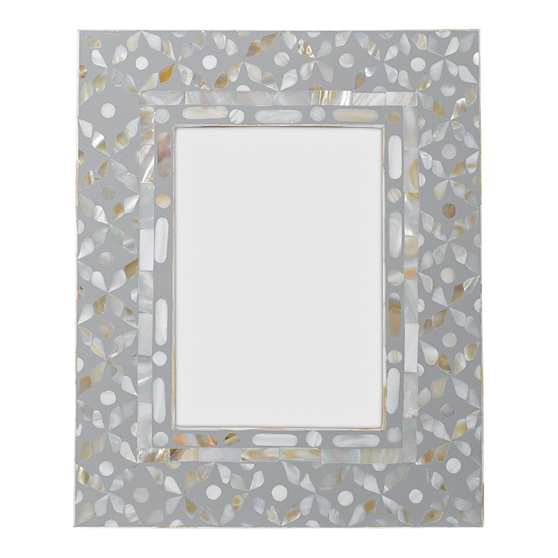 Рама для фото Bone Inlay Pearl Gray M