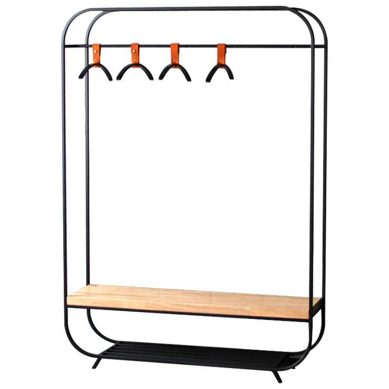 Рейл Jethro Industrial Metal Rust Clothes Rail Black