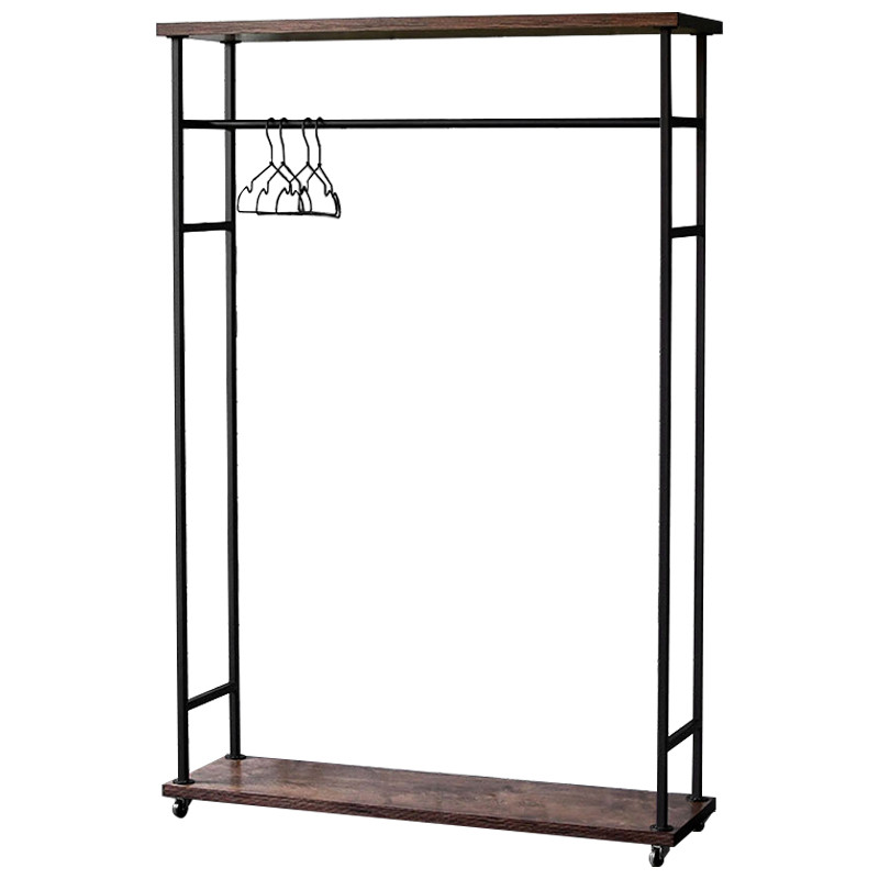 Рейл Lowery Brown Industrial Metal Rust Clothes Rail
