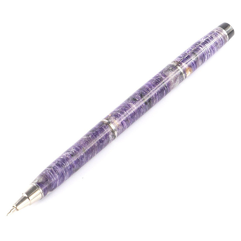Ручка шариковая из натурального камня Чароит Stone Pens