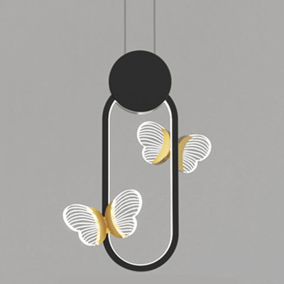 Светильник Butterfly Black Oval