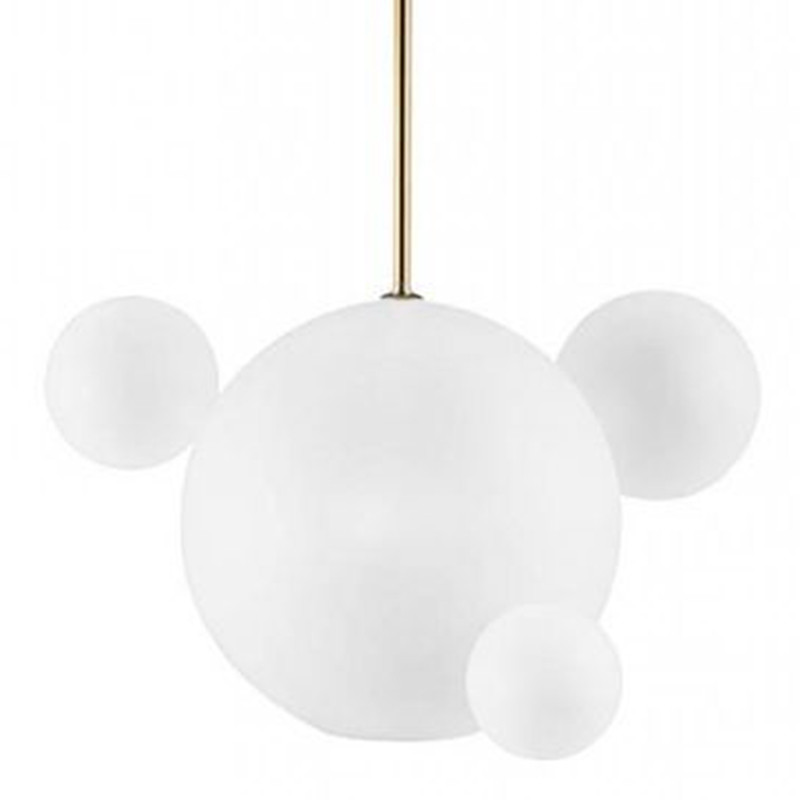 Светильник Giopato & Coombes Bollr Pendant 4 BUBBLE LAMP матовое белое стекло