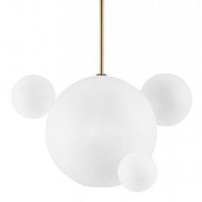 Светильник Giopato & Coombes Bollr Pendant 4 BUBBLE LAMP матовое белое стекло