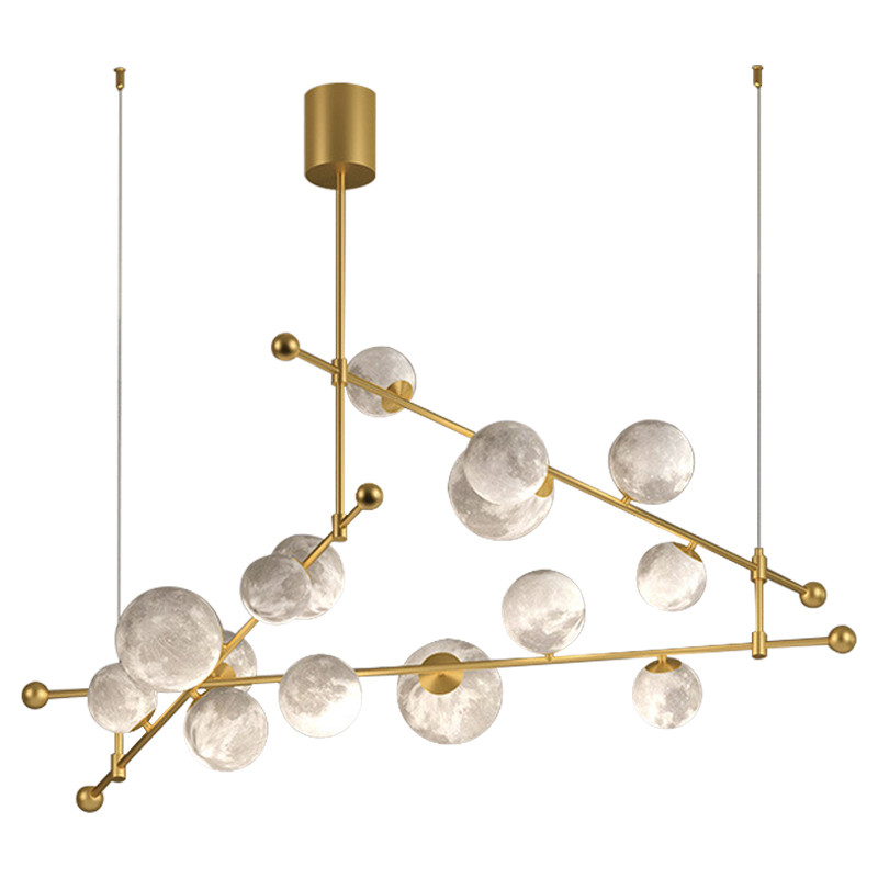 Светильник Tech Lighting Modern Rail Geometric Linear Suspension 15 Gold