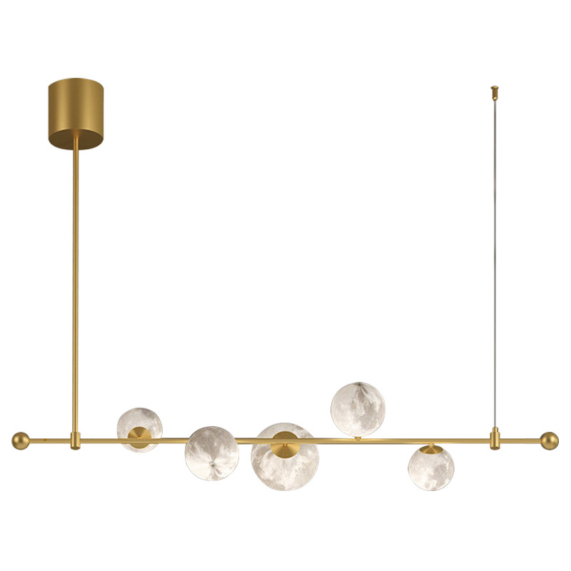 Светильник Tech Lighting Modern Rail Geometric Linear Suspension 5 Gold