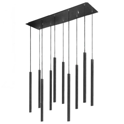 Светильник Trumpet Rectangle Black 10 плафонов