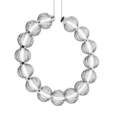Светильник вертикальное кольцо со стеклянными шарами Balls Lamp