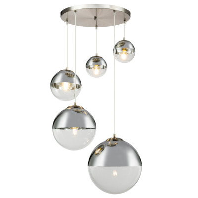 Светильник подвесной Mirror Ball Silver 5 плафонов