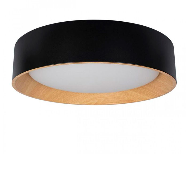 Светильник потолочный круглый Assol cup Black Wood диаметр 45