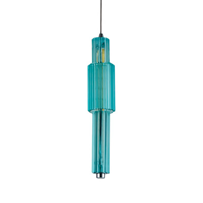 Светильник с вертикальным узким плафоном Fuse Crystal Blue