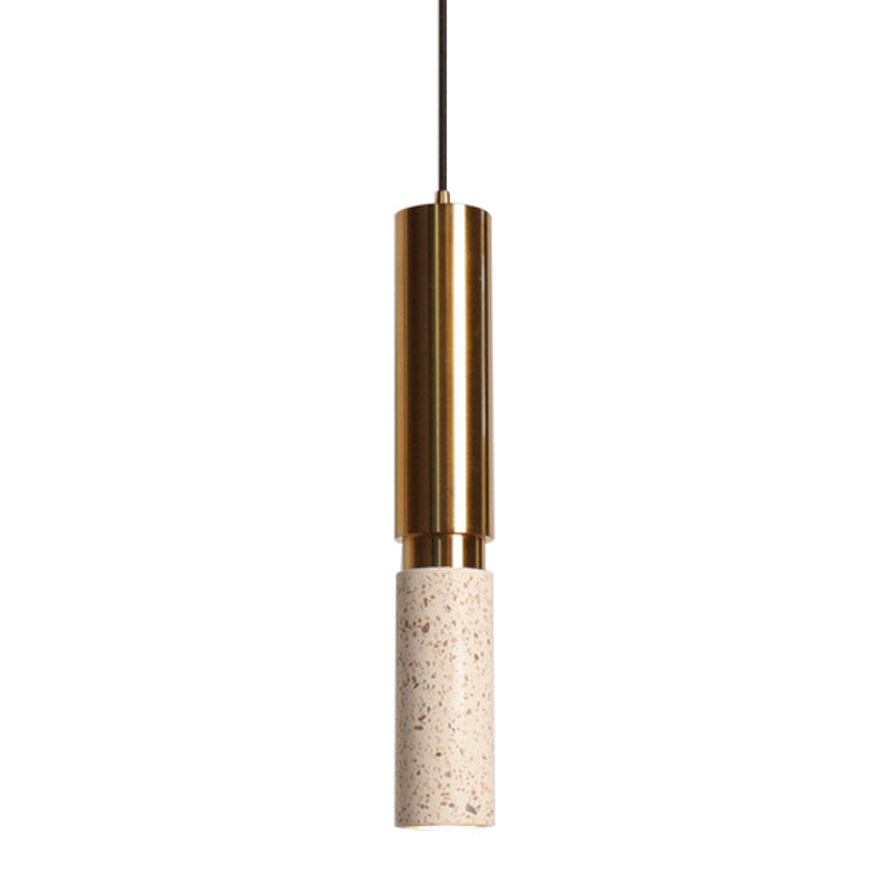 Светильник с цилиндрический плафоном Cylindrical Pendant Lamp Marble
