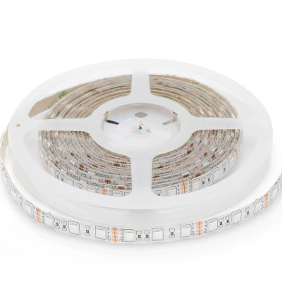 Светодиодная влагозащищенная лента 14,4W/m 60Led/m 5050SMD разноцветная 1M