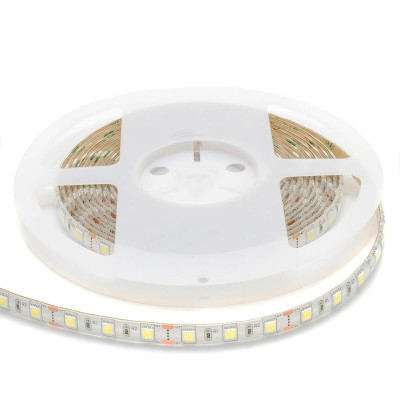 Светодиодная влагозащищенная лента 14,4W/m 60Led/m 5050SMD холодный белый 1M