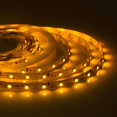 Светодиодная влагозащищенная лента 4,8W/m 60LED/m 3528SMD желтый 5M