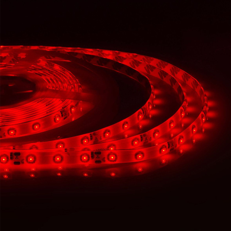 Светодиодная влагозащищенная лента 4,8W/m 60LED/m 3528SMD красный