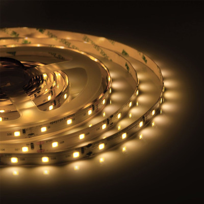 Светодиодная влагозащищенная лента 4,8W/m 60LED/m 3528SMD теплый белый 5M