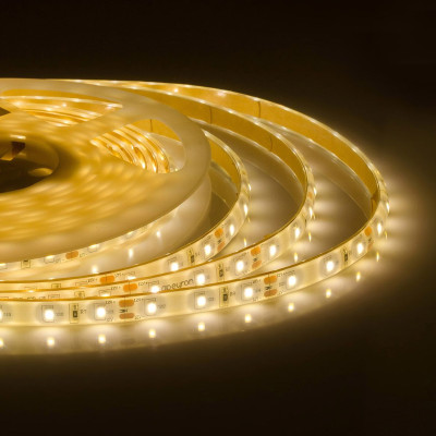 Светодиодная влагозащищенная лента 6W/m 60LED/m 2835SMD теплый белый 5M