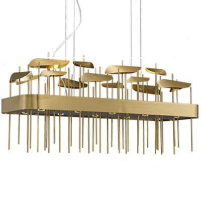 Светодиодная дизайнерская инсталляция ANODINE Perlina Rectangle  Chandelier
