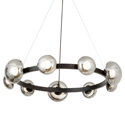 Светодиодная кольцевая люстра IONA Сhandelier black
