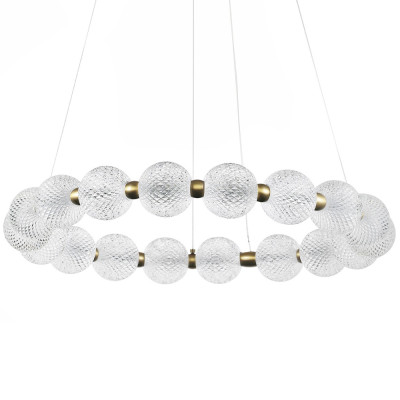Светодиодная кольцевая люстра с круглыми плафонами Crystal Globule Chandelier