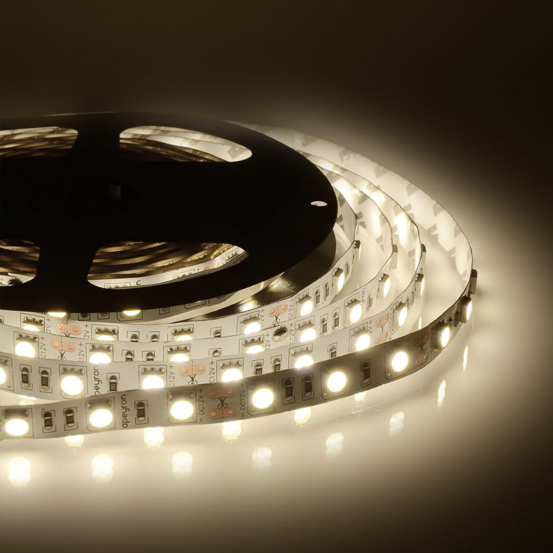 Светодиодная лента 14,4W/m 60LED/m 5050SMD дневной белый 5M