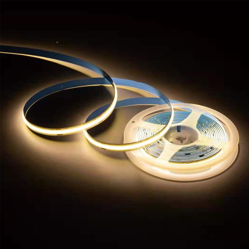 Светодиодная лента COB теплый белый 5M