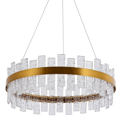 Светодиодная Люстра Bronze Ring с Хрустальными вставками